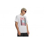 Under Armour Logo Collage Ανδρικό Κοντομάνικο T-Shirt Λευκό
