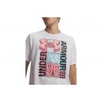 Under Armour Logo Collage Ανδρικό Κοντομάνικο T-Shirt Λευκό