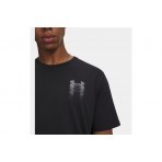 Under Armour Blur Logo Ανδρικό Κοντομάνικο T-Shirt Μαύρο