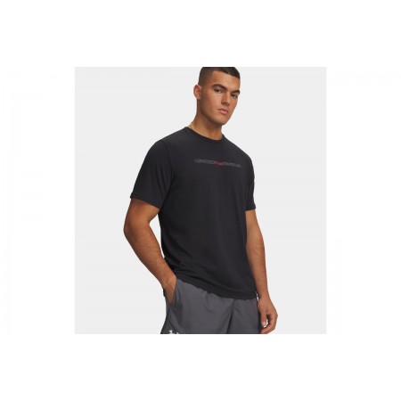 Under Armour Blur Wordmark Ανδρικό Κοντομάνικο T-Shirt Μαύρο