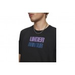 Under Armour Block Logo Ανδρικό Κοντομάνικο T-Shirt Μαύρο