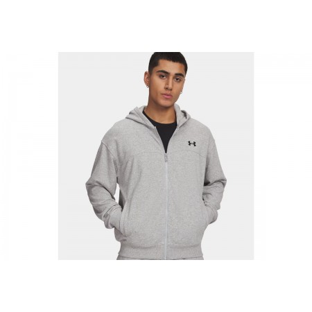 Under Armour Rival Lightweight Ανδρική Ζακέτα με Κουκούλα Γκρι