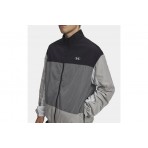Under Armour Icon Woven Ανδρική Ζακέτα Nylon Γκρι, Μαύρη