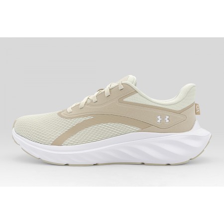 Under Armour Ascend Αθλητικά Παπούτσια για Τρέξιμο Μπεζ, Λευκά