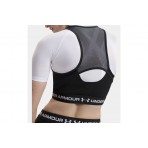 Under Armour Heatgear Mesh Γυναικείο Αμάνικο Crop Top Μαύρο, Λευκό