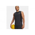 Under Armour Curry Training Ανδρική Αμάνικη Μπλούζα Ανθρακί, Μαύρη