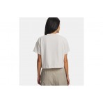 Under Armour Bungee Hem Γυναικείο Κοντομάνικο T-Shirt Εκρού