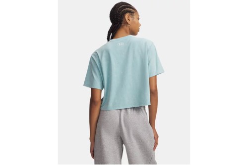 Under Armour Rival Boxy Wash Cropped T-Shirt Γυναικείο (6011065 425)