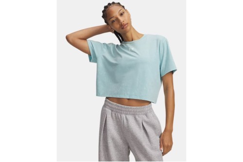 Under Armour Rival Boxy Wash Cropped T-Shirt Γυναικείο (6011065 425)