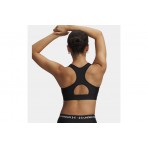 Under Armour Heatgear Mid Γυναικείο Μπουστάκι Μαύρο