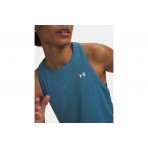 Under Armour Tech Sport Mesh Γυναικεία Αμάνικη Crop Μπλούζα Πετρόλ