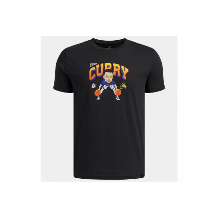Under Armour Curry Animated Παιδικό Κοντομάνικο T-Shirt Μαύρο