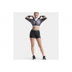 Under Armour Heatgear Mesh Cropped Γυναικεία Πολυεστερική Ζακέτα με Κουκούλα Μαύρη, Λευκή