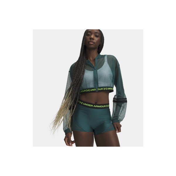 Under Armour Heatgear Mesh Cropped Ζακέτα Πολυεστερική Γυναικεία (6012295 338)