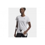 Under Armour Tech Pixelate Γυναικείο Κοντομάνικο T-Shirt Γκρι Ανοιχτό