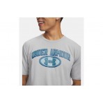 Under Armour Wordmark Locker Tag Ανδρικό Κοντομάνικο T-Shirt Γκρι, Μπλε