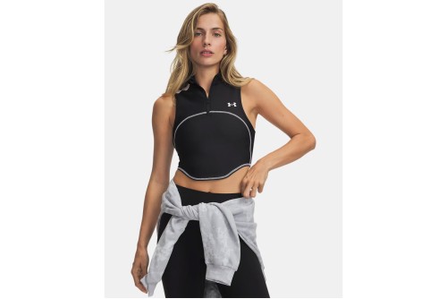 Under Armour Heatgear Crop Top Αμάνικο Γυναικείο (6013657 001)