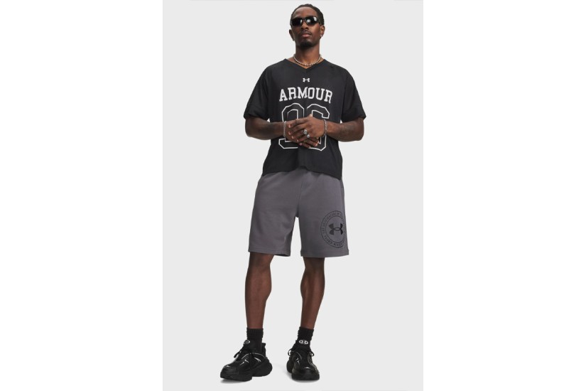 Under Armour Rival Lightweight Graphic Ανδρική Αθλητική Βερμούδα Ανθρακί