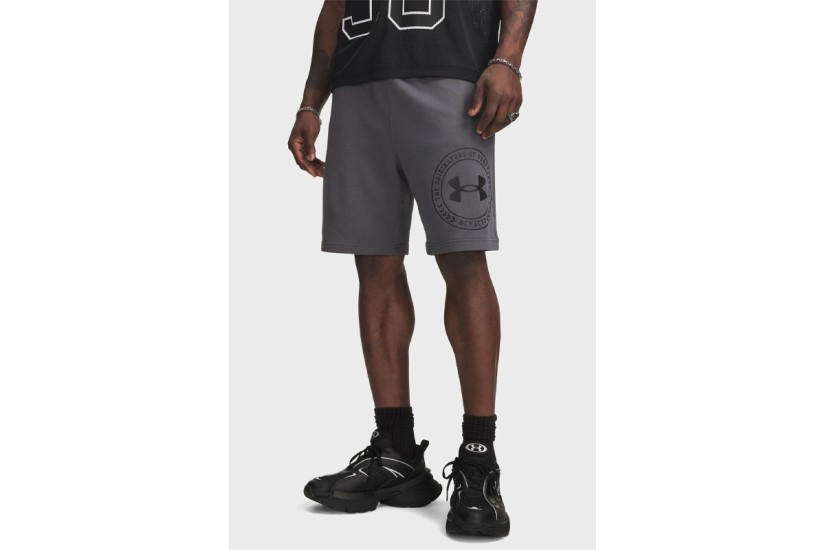Under Armour Rival Lightweight Graphic Ανδρική Αθλητική Βερμούδα Ανθρακί