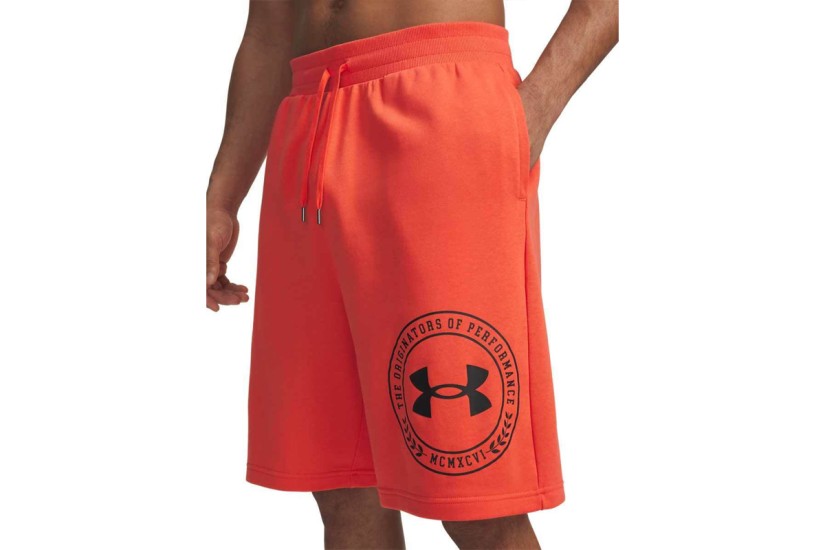 Under Armour Rival Lightweight Graphic Ανδρική Αθλητική Βερμούδα Κοραλλί