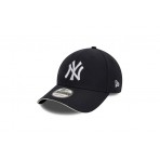 New Era New York Yankees MLB 9Forty Καπέλο Strapback Μαύρο, Λευκό