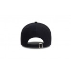 New Era New York Yankees MLB 9Forty Καπέλο Strapback Μαύρο, Λευκό