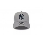 New Era New York Yankees Side Patch Trucker Καπέλο Snapback Γκρι, Λευκό