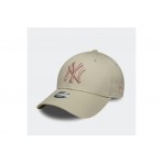 New Era New York Yankees MLB 9Forty Καπέλο Strapback Μπεζ, Ροζ