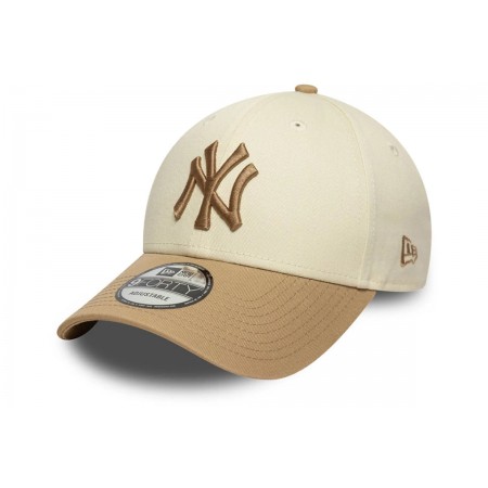 New Era New York Yankees MLB 9Forty Καπέλο Strapback Εκρού, Μπεζ