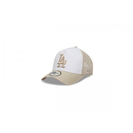 New Era Los Angeles Dodgers Καπέλο Trucker Snapback Μπεζ, Λευκό