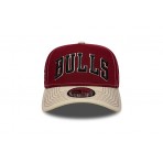 New Era Chicago Bulls NBA City Icon 9FORTY E-Frame Καπέλο Snapback Μπορντό, Εκρού, Μαύρο