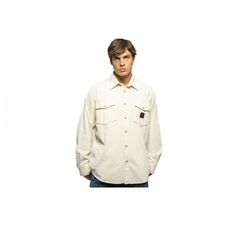 Staff Brian  Man Overshirt Off White 61-111.048.ν0024 