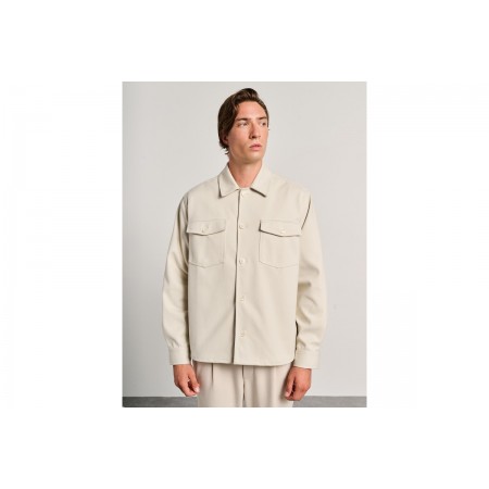 Staff Ανδρικό Overshirt Κρεμ 61-113.054.ν0060 