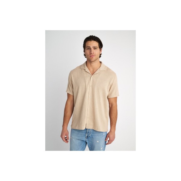 Staff Man Shirt Hulk  Πουκάμισο Κοντομάνικο Ανδρικό (61-202.053 SAND)