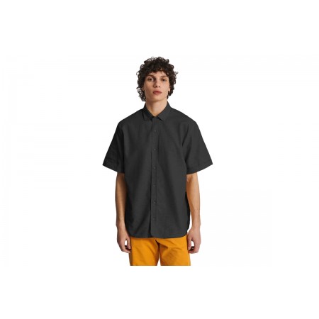 Staff Darrel Πουκάμισο Απο Βαμβάκι Και Λινό. Black 61-204.049.ν00 