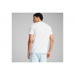 Puma Graphics Shadow Play Ανδρικό Κοντομάνικο T-Shirt Λευκό