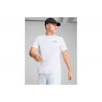 Puma Graphics Hotel Relaxed Ανδρικό Κοντομάνικο T-Shirt Λευκό