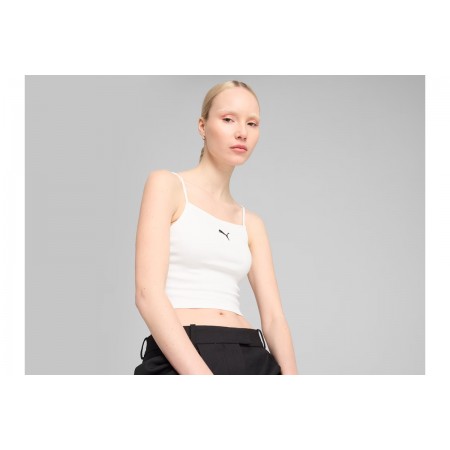 Puma Wardrobe Essentials Crop Top Αμάνικο Γυναικείο 
