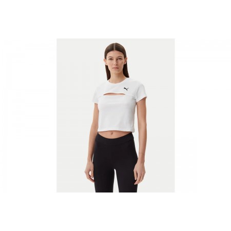 Puma Wardrobe Ess Cut-Out Baby T-Shirt Γυναικείο 