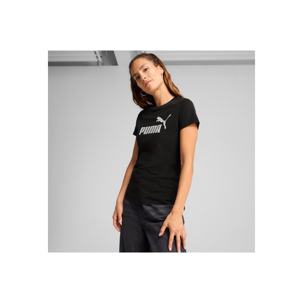 Puma Ess Metallic No. 1 Logo T-Shirt Γυναικείο (631536 01)