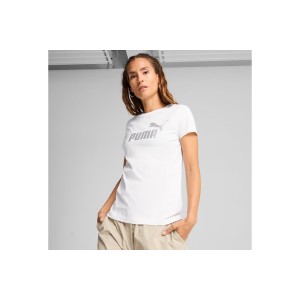 Puma Ess Metallic No. 1 Logo T-Shirt Γυναικείο (631536 02)