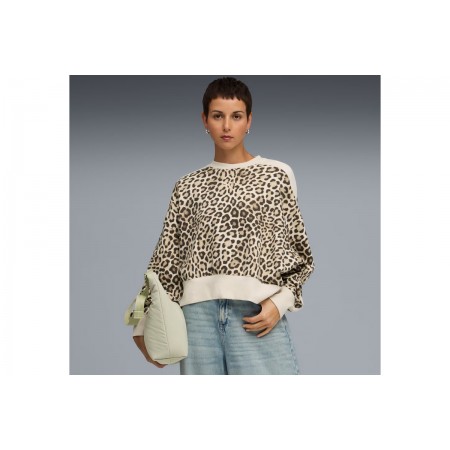 Puma T7 Leo Luxe Oversized Γυναικεία Μακρυμάνικη Μπλούζα