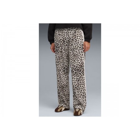 Puma T7 Leo Luxe All-Over Print Παντελόνι Φόρμας Γυναικείο 