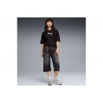 Puma Essentials Graphics Bedazzled Oversized T-Shirt Γυναικείο (634566 01)