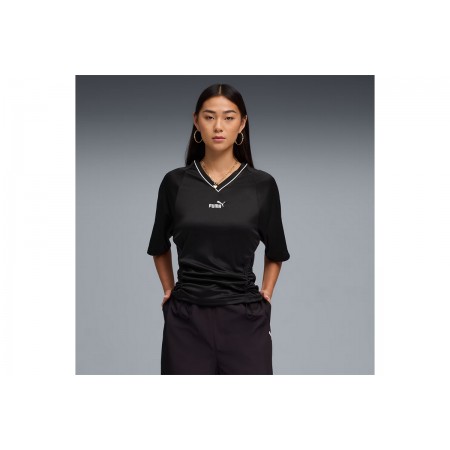 Puma Future Archive Soccer Jersey Γυναικείο Κοντομάνικο T-Shirt Μαύρο