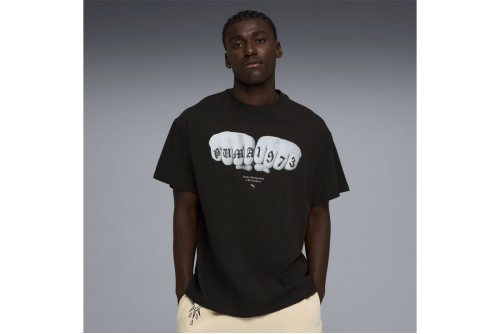 Puma Swish N Ink I Oversized Basketball T-Shirt Ανδρικό (634658 01)