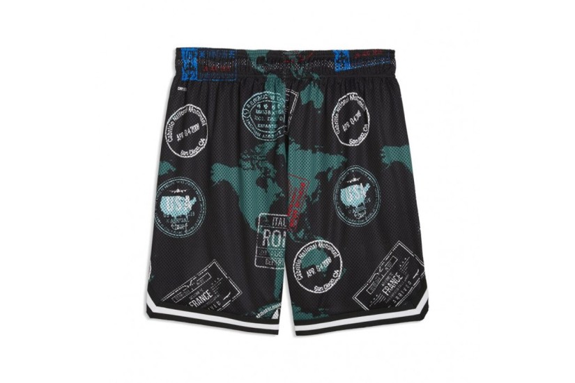 Puma The Atw Dylan Aop Ανδρική Μπασκετική Βερμούδα Πολύχρωμη