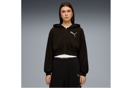 Puma Essentials Graphics Bedazzled Ζακέτα Βαμβακερή Γυναικεία (635394 01)