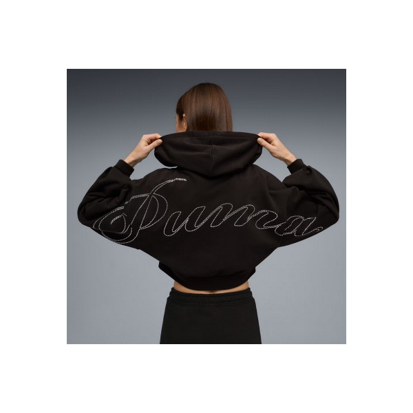 Puma Ess Graphic Bedazzled Hoodie (635394 01)