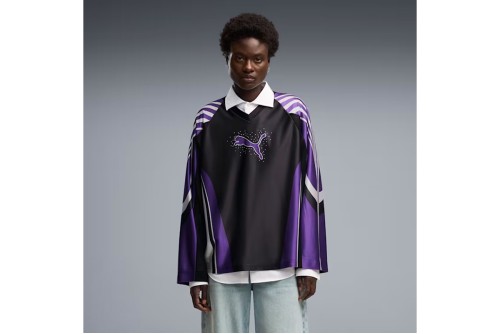 Puma Street Glam Bedazzled Jersey Μπλούζα Με V Γυναικεία (636650 01)